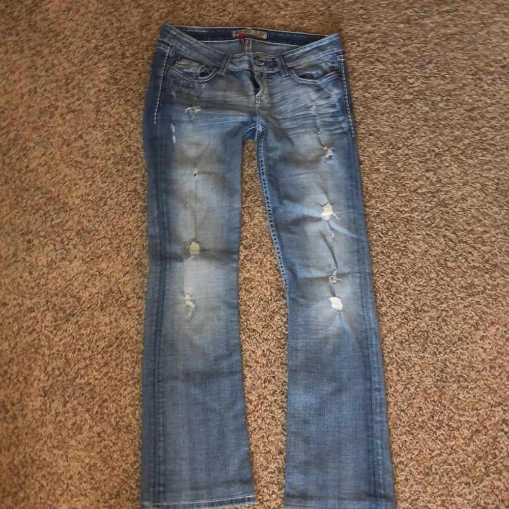 Destructed Bootcut BKE Stella Jeans